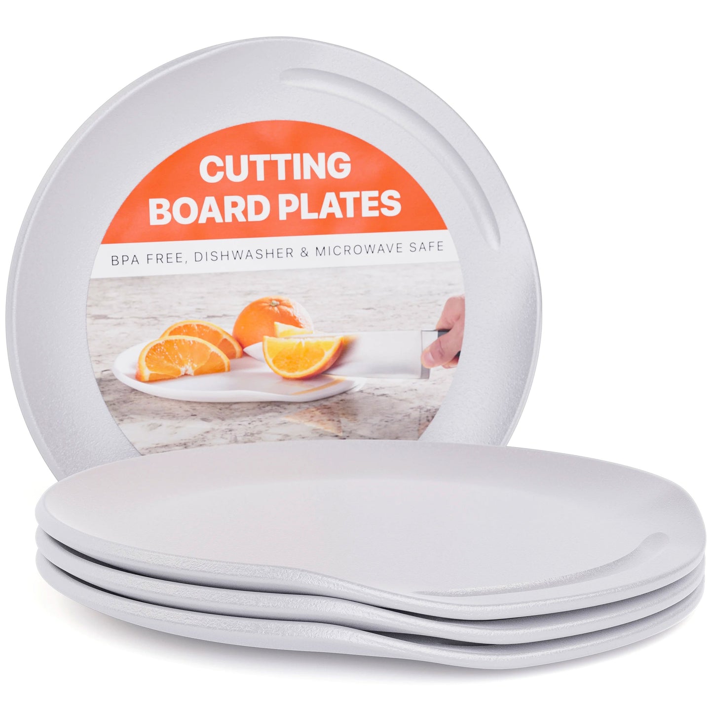 Chop Dish - 4-Pack of Cutting Board Plates